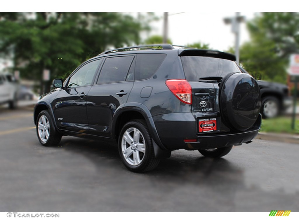 2008 RAV4 Limited 4WD - Black Forest Pearl / Dark Charcoal photo #4