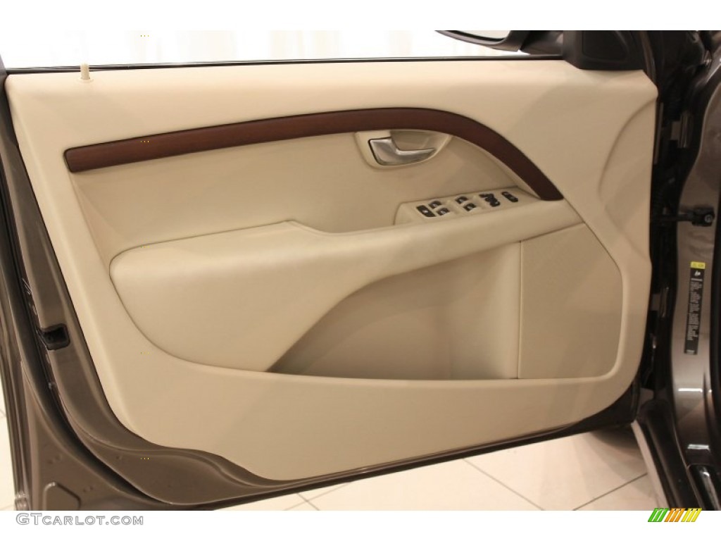 2009 Volvo S80 T6 AWD Sandstone Beige Door Panel Photo #52205308
