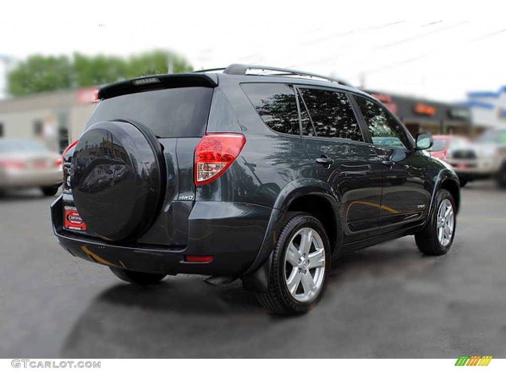 2008 RAV4 Limited 4WD - Black Forest Pearl / Dark Charcoal photo #6