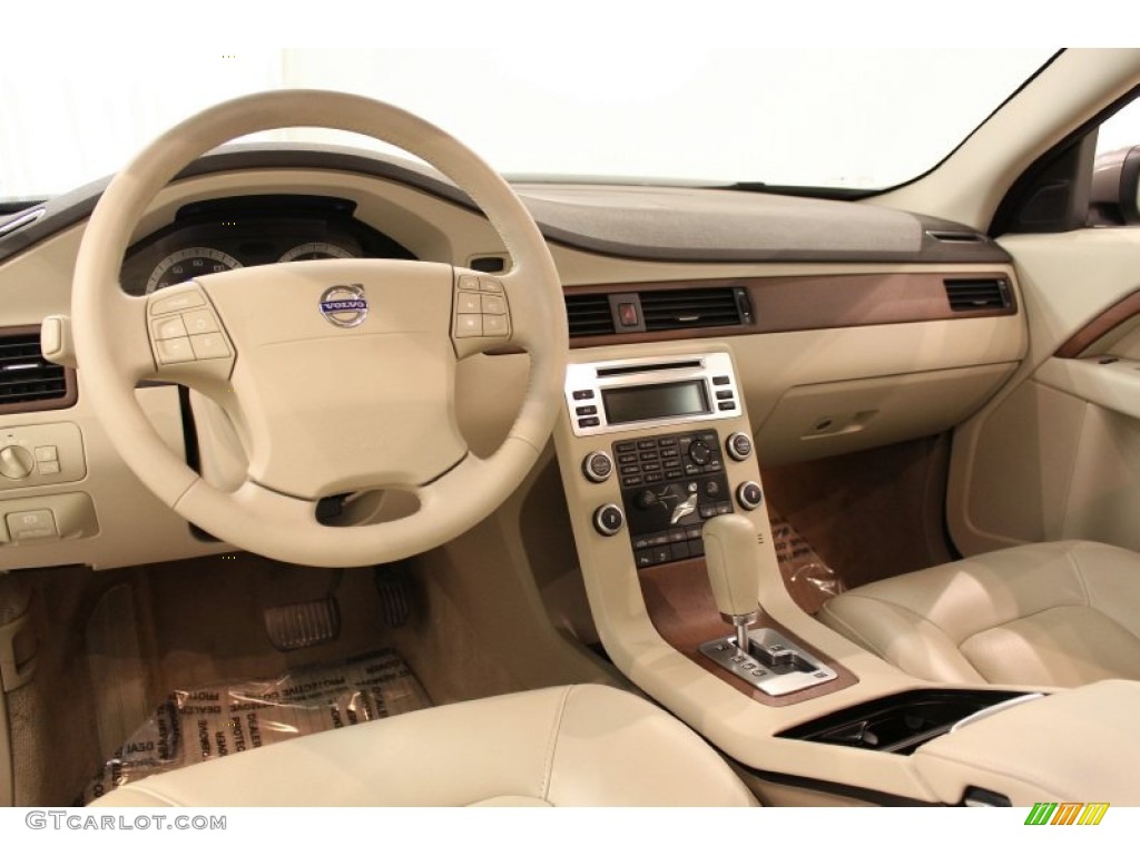 2009 Volvo S80 T6 AWD Sandstone Beige Dashboard Photo #52205392
