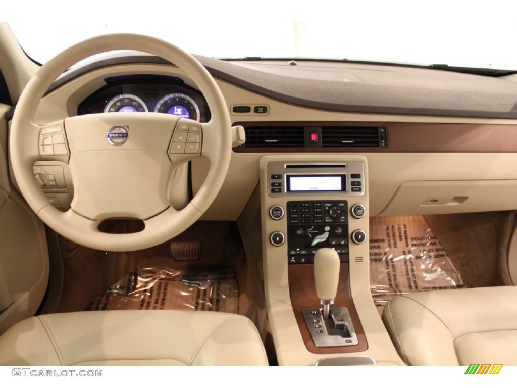 2009 Volvo S80 T6 AWD Sandstone Beige Dashboard Photo #52205551