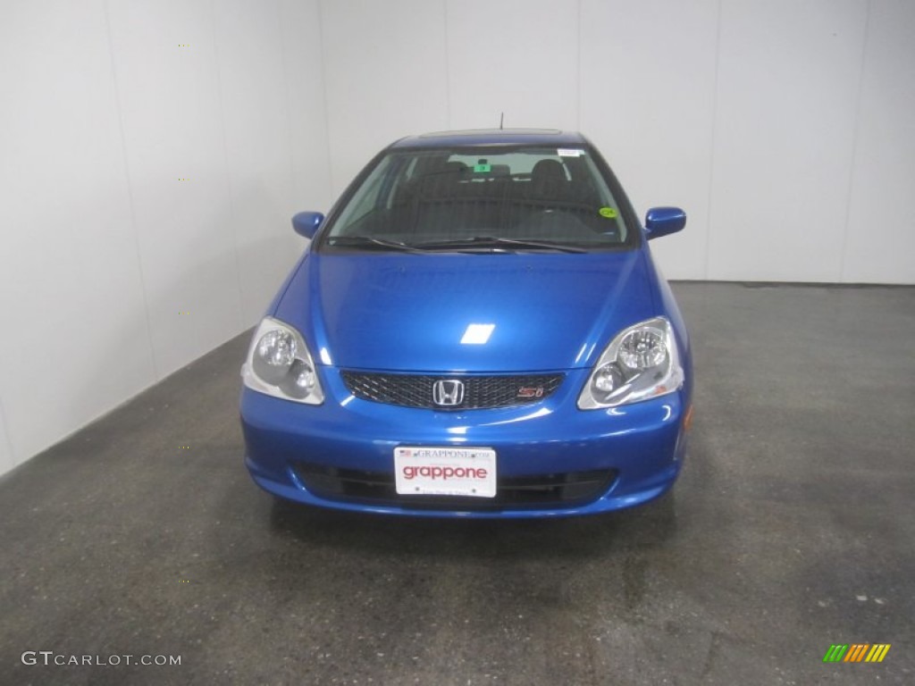 2005 Civic Si Hatchback - Vivid Blue Pearl / Black photo #2