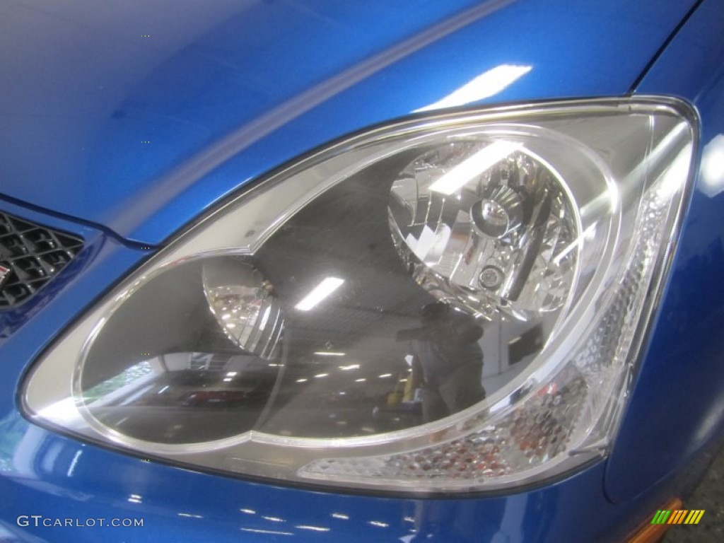 2005 Civic Si Hatchback - Vivid Blue Pearl / Black photo #4