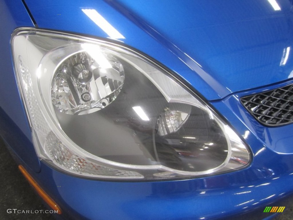 2005 Civic Si Hatchback - Vivid Blue Pearl / Black photo #5