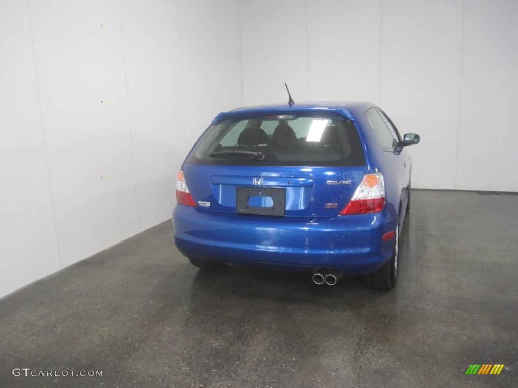 2005 Civic Si Hatchback - Vivid Blue Pearl / Black photo #10