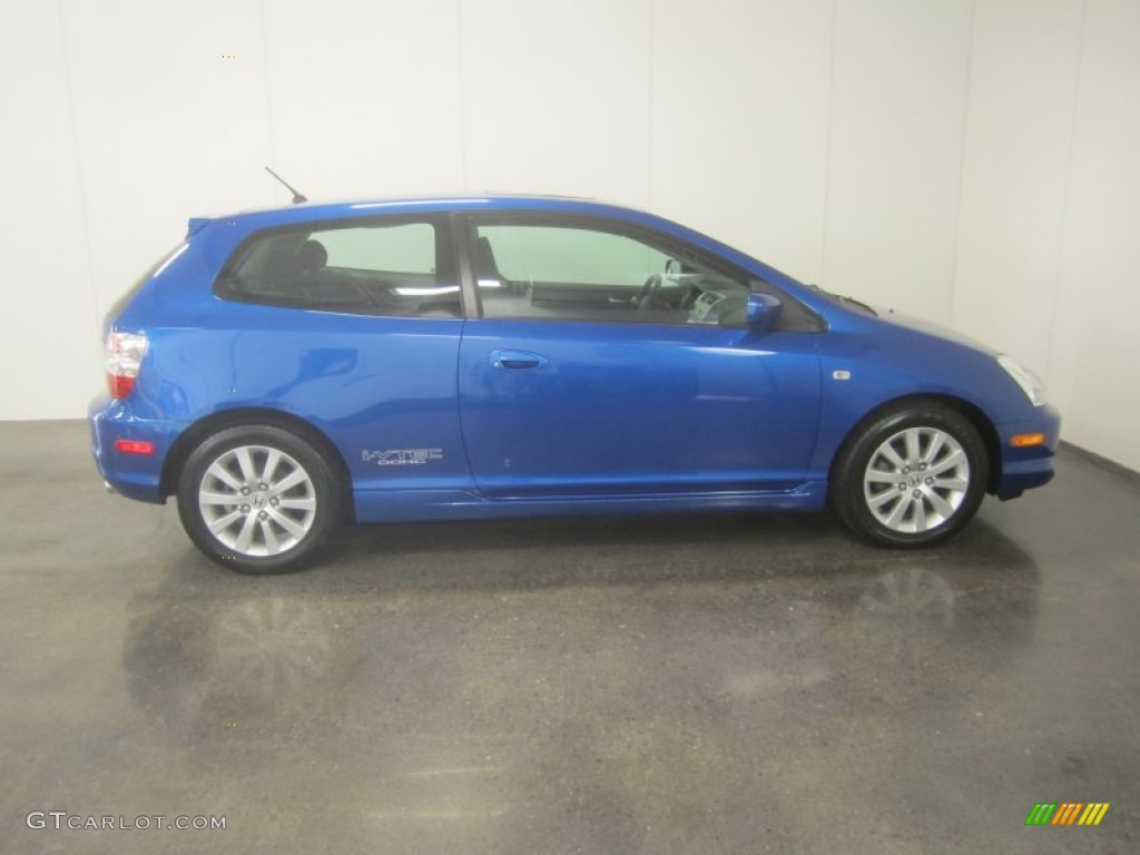 2005 Civic Si Hatchback - Vivid Blue Pearl / Black photo #11