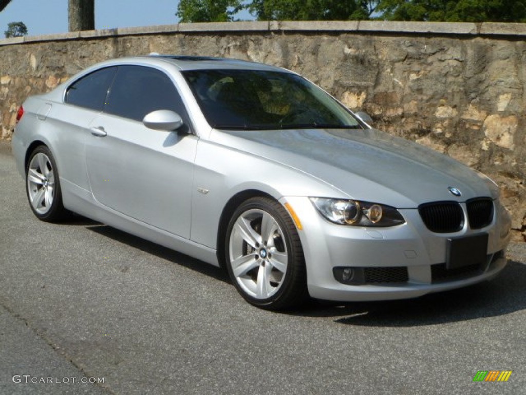 2007 3 Series 335i Coupe - Titanium Silver Metallic / Black photo #1