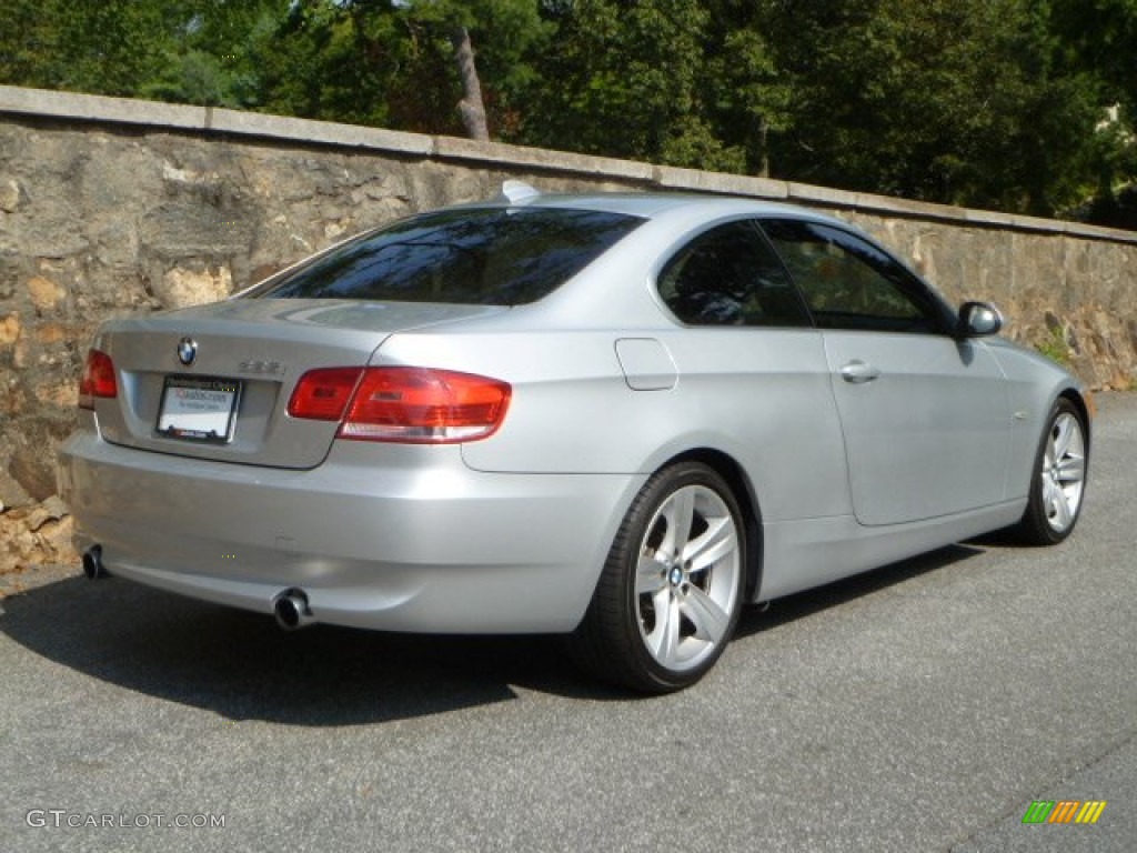 2007 3 Series 335i Coupe - Titanium Silver Metallic / Black photo #3