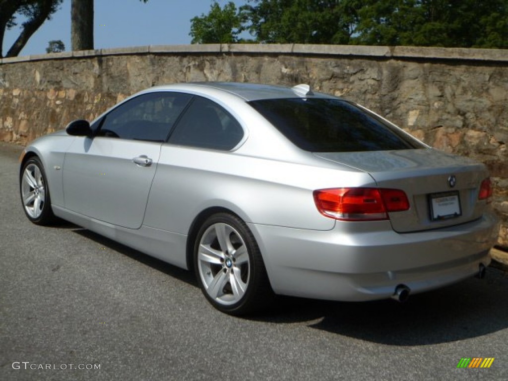 2007 3 Series 335i Coupe - Titanium Silver Metallic / Black photo #4