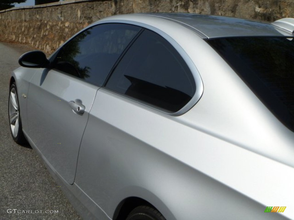 2007 3 Series 335i Coupe - Titanium Silver Metallic / Black photo #12