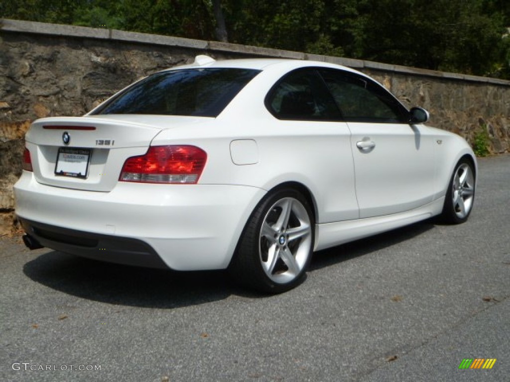 2008 1 Series 135i Coupe - Alpine White / Black photo #3