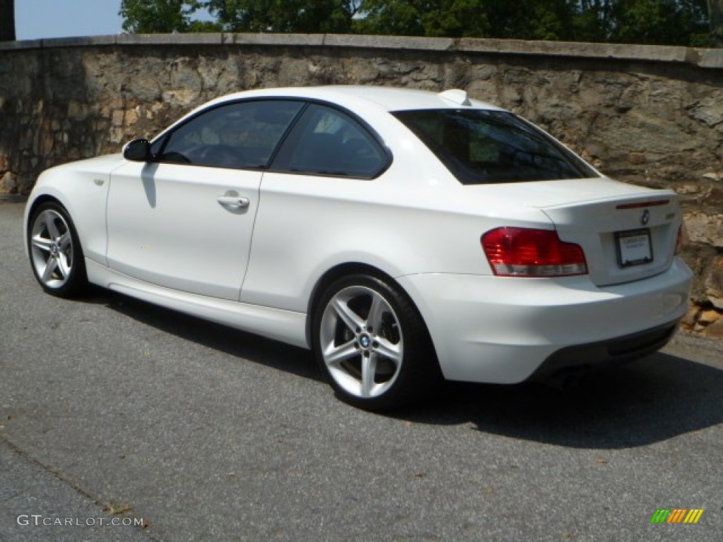 2008 1 Series 135i Coupe - Alpine White / Black photo #4
