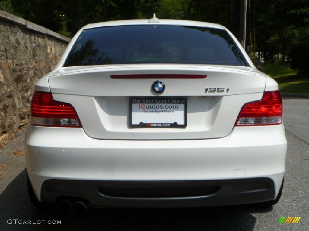 2008 1 Series 135i Coupe - Alpine White / Black photo #5