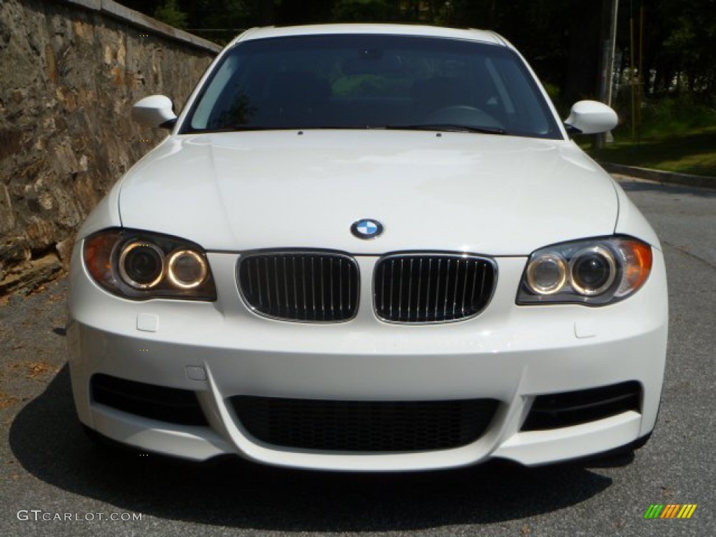 2008 1 Series 135i Coupe - Alpine White / Black photo #6