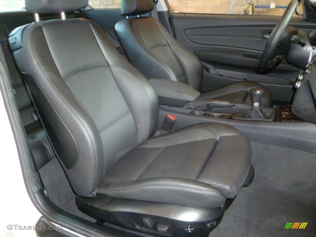 2008 1 Series 135i Coupe - Alpine White / Black photo #8