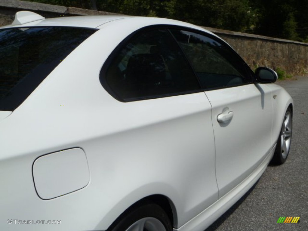 2008 1 Series 135i Coupe - Alpine White / Black photo #10