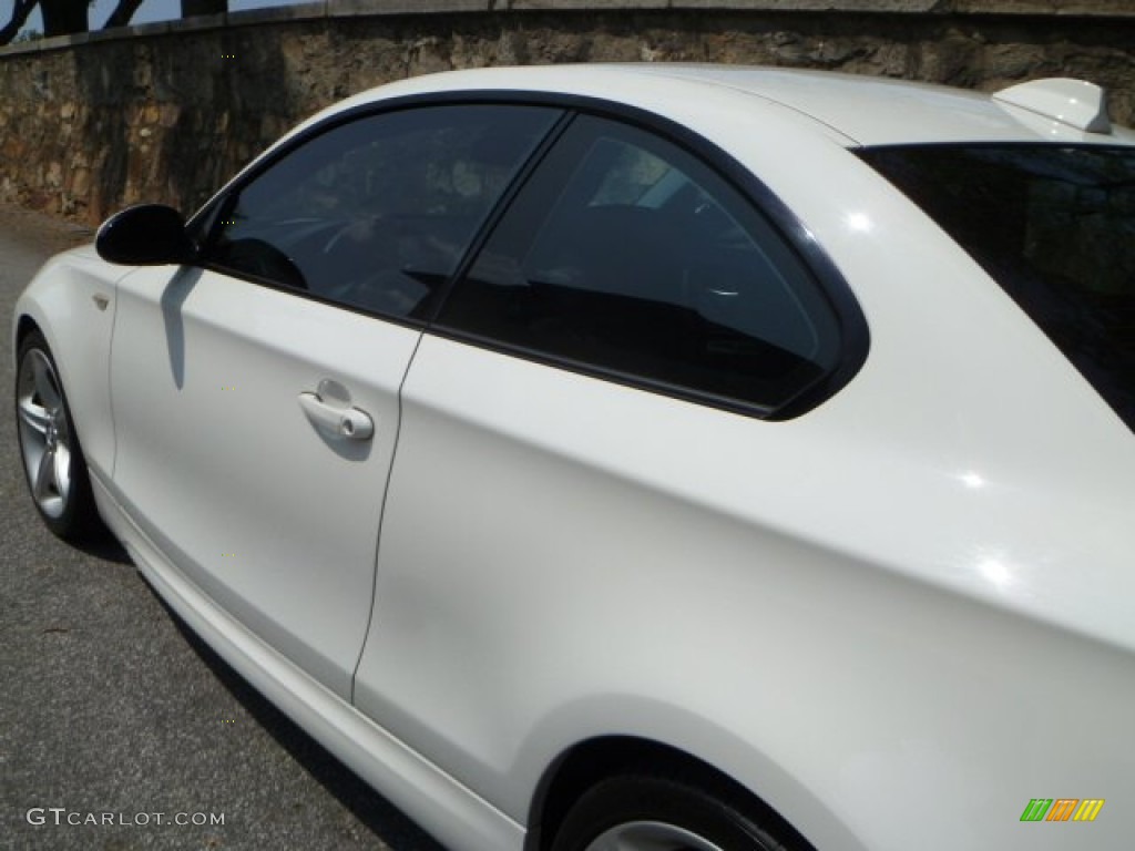 2008 1 Series 135i Coupe - Alpine White / Black photo #11