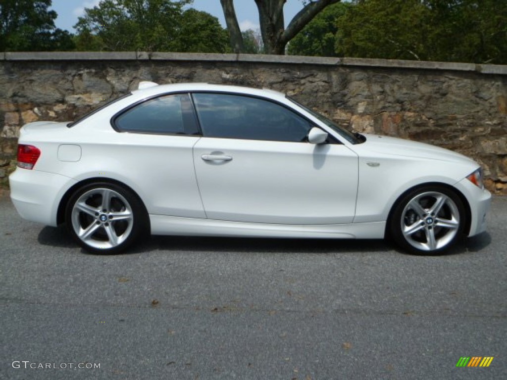 2008 1 Series 135i Coupe - Alpine White / Black photo #12