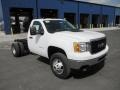 2011 Summit White GMC Sierra 3500HD Work Truck Regular Cab 4x4 Chassis  photo #2