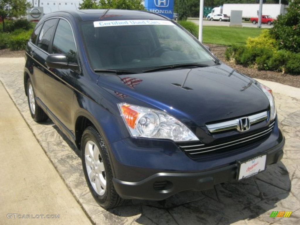 2009 CR-V EX 4WD - Royal Blue Pearl / Gray photo #1