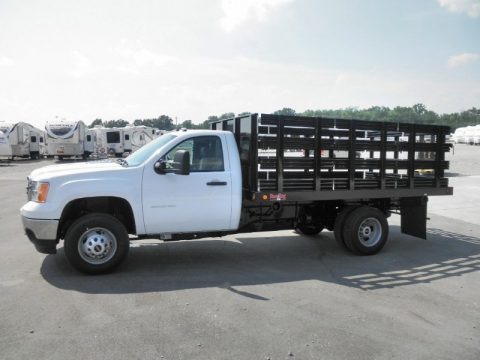 2011 GMC Sierra 3500HD Work Truck Regular Cab Stake Bed Data, Info and Specs