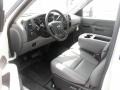 Dark Titanium 2011 GMC Sierra 3500HD Work Truck Regular Cab Stake Bed Interior Color