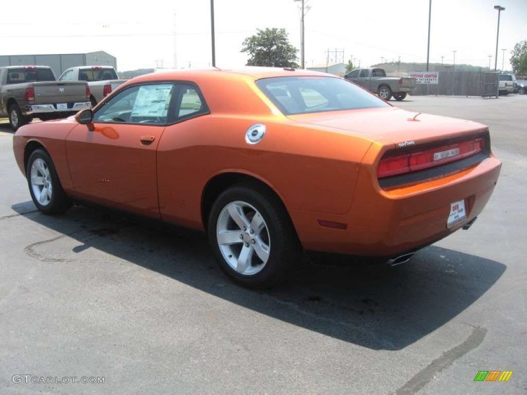 2011 Challenger Rallye - Toxic Orange Pearl / Dark Slate Gray photo #7