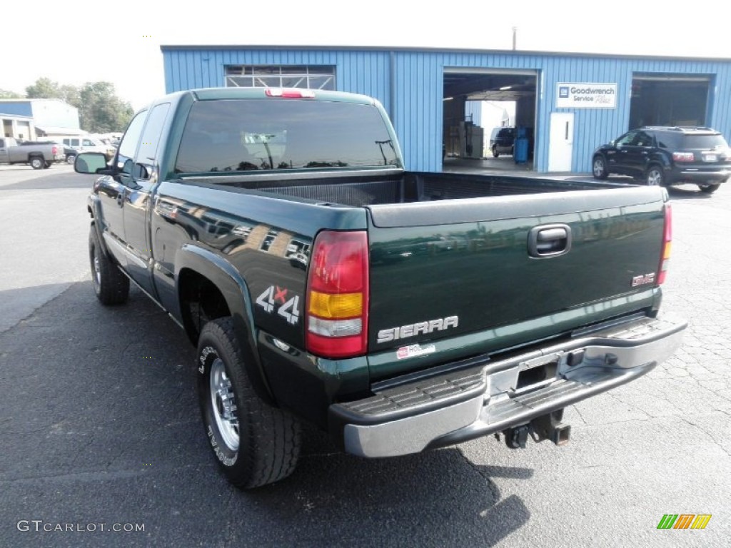 2003 Sierra 2500HD SLE Extended Cab 4x4 - Polo Green Metallic / Dark Pewter photo #18