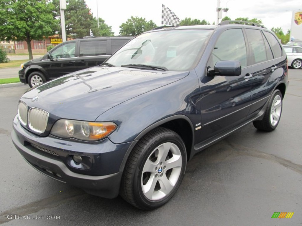 2005 X5 4.4i - Toledo Blue Metallic / Grey photo #1