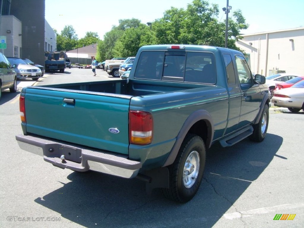 1997 Ranger XL Extended Cab 4x4 - Medium Willow Green Metallic / Medium Prairie Tan photo #8