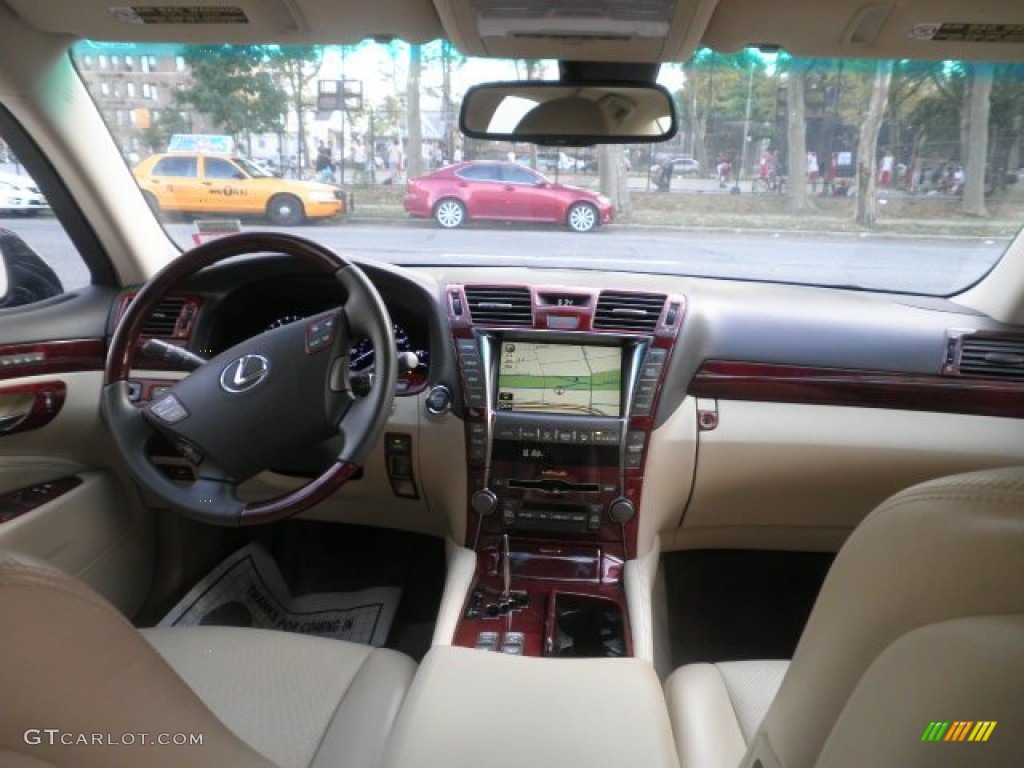 2009 Lexus LS 460 AWD Cashmere Beige Dashboard Photo #52210660