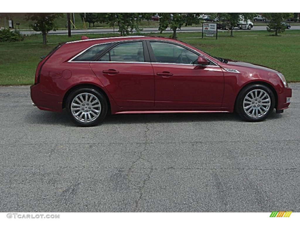Crystal Red Tintcoat 2010 Cadillac CTS 3.6 Sport Wagon Exterior Photo #52210789