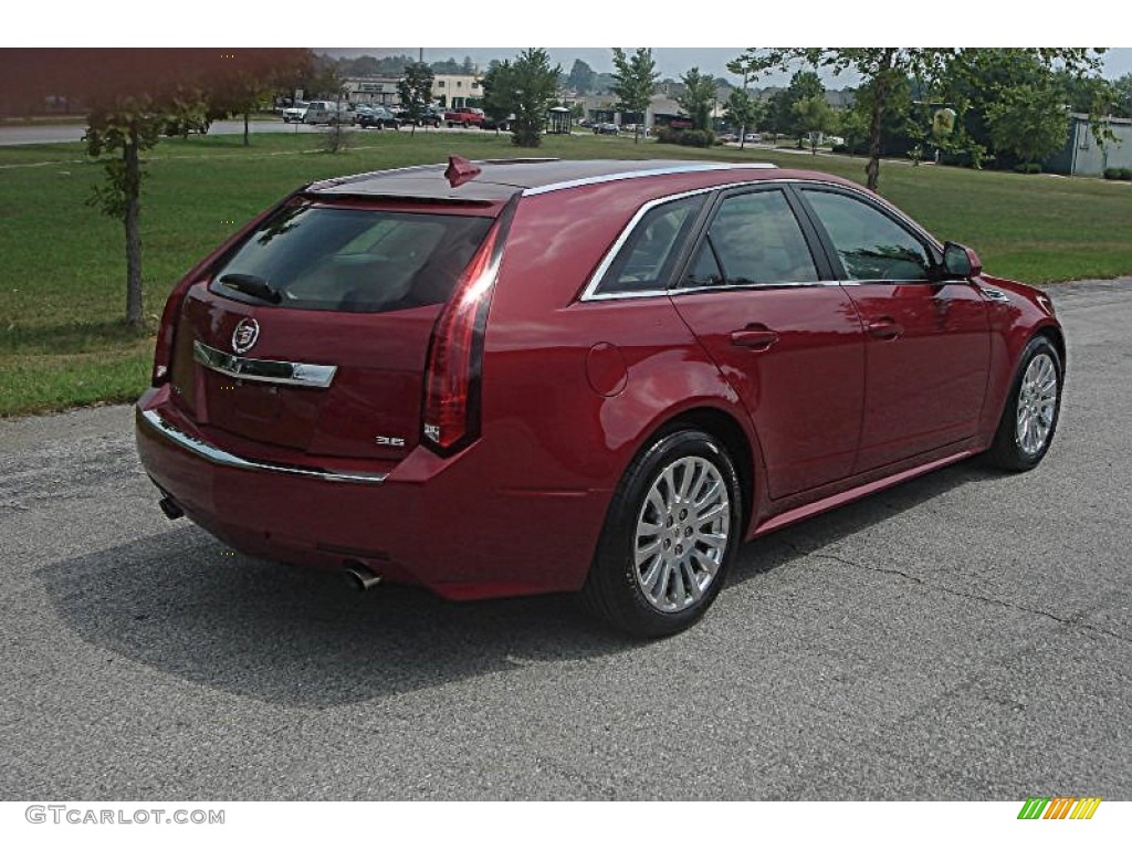 Crystal Red Tintcoat 2010 Cadillac CTS 3.6 Sport Wagon Exterior Photo #52210804