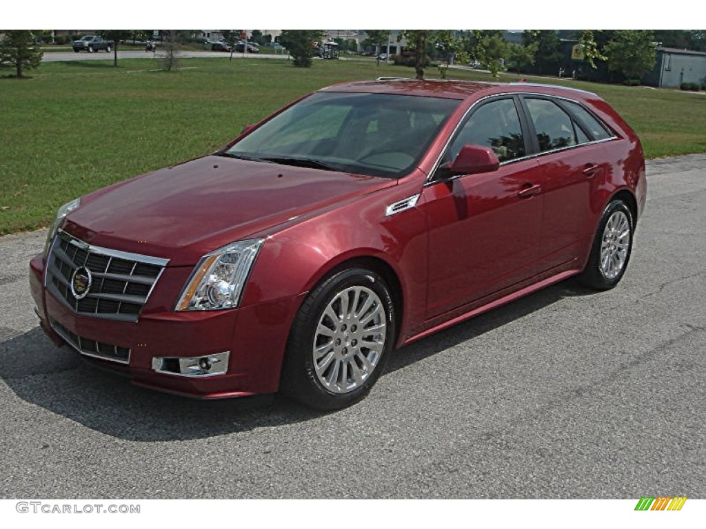 Crystal Red Tintcoat 2010 Cadillac CTS 3.6 Sport Wagon Exterior Photo #52211425