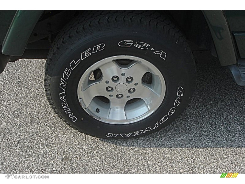 2001 Wrangler Sahara 4x4 - Forest Green / Camel/Dark Green photo #6