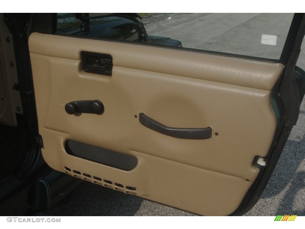 2001 Wrangler Sahara 4x4 - Forest Green / Camel/Dark Green photo #13