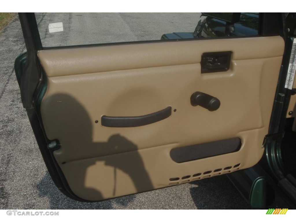 2001 Wrangler Sahara 4x4 - Forest Green / Camel/Dark Green photo #23