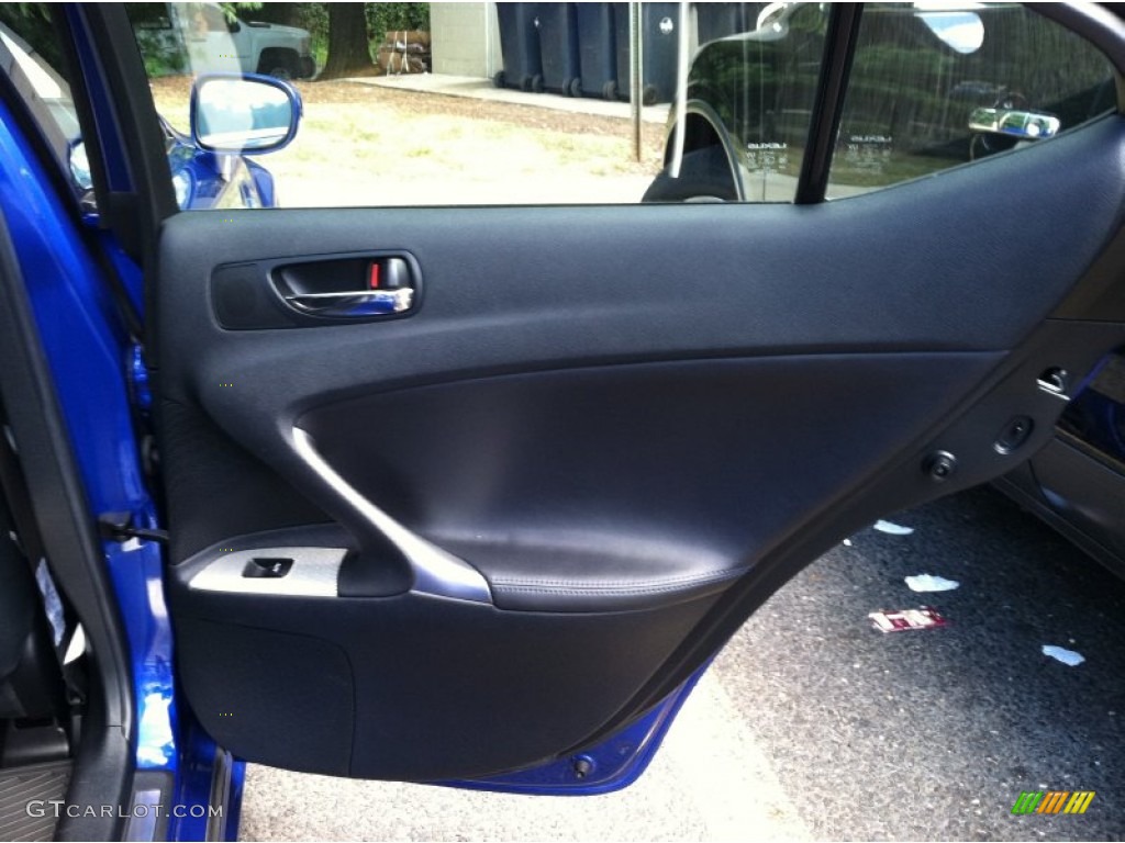 2008 Lexus IS F Black Door Panel Photo #52212757