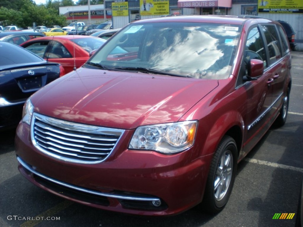 2011 Town & Country Touring - Deep Cherry Red Crystal Pearl / Black/Light Graystone photo #1