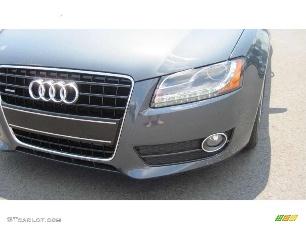 2009 A5 3.2 quattro Coupe - Meteor Grey Pearl / Black photo #9