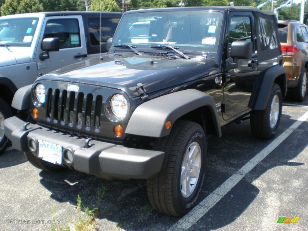 2011 Wrangler Sport S 4x4 - Black / Black photo #1