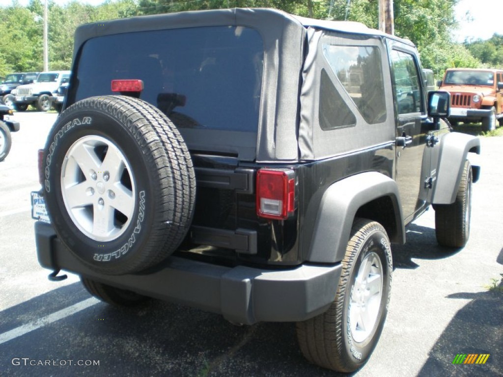 2011 Wrangler Sport S 4x4 - Black / Black photo #2