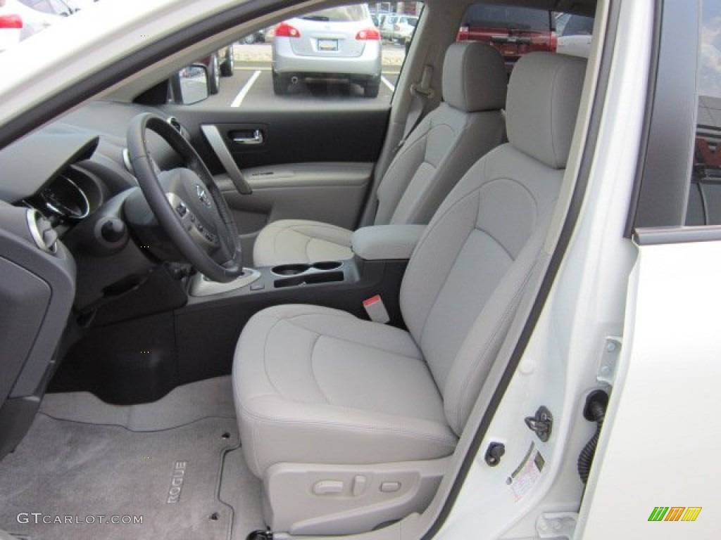 2011 Rogue SL AWD - Pearl White / Gray photo #3