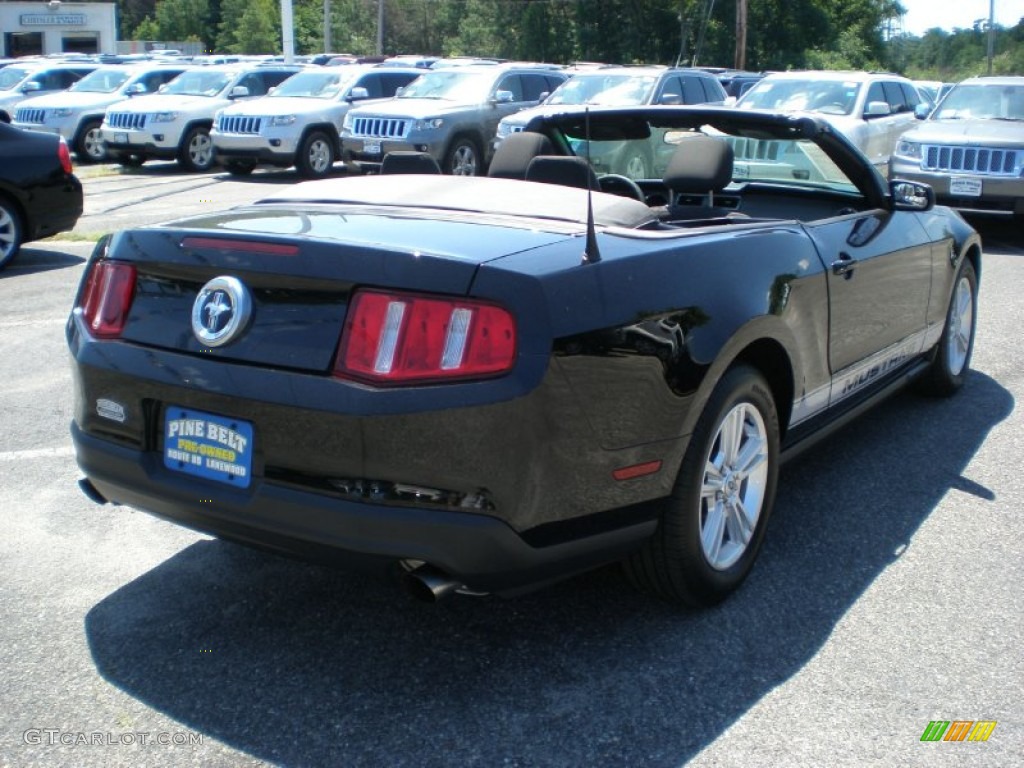 2011 Mustang V6 Convertible - Ebony Black / Charcoal Black photo #5