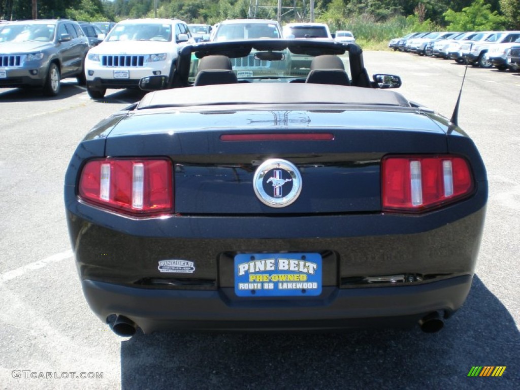 2011 Mustang V6 Convertible - Ebony Black / Charcoal Black photo #6