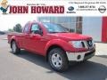 2011 Red Alert Nissan Frontier SV V6 King Cab 4x4  photo #1