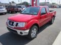 Red Alert 2011 Nissan Frontier SV V6 King Cab 4x4 Exterior