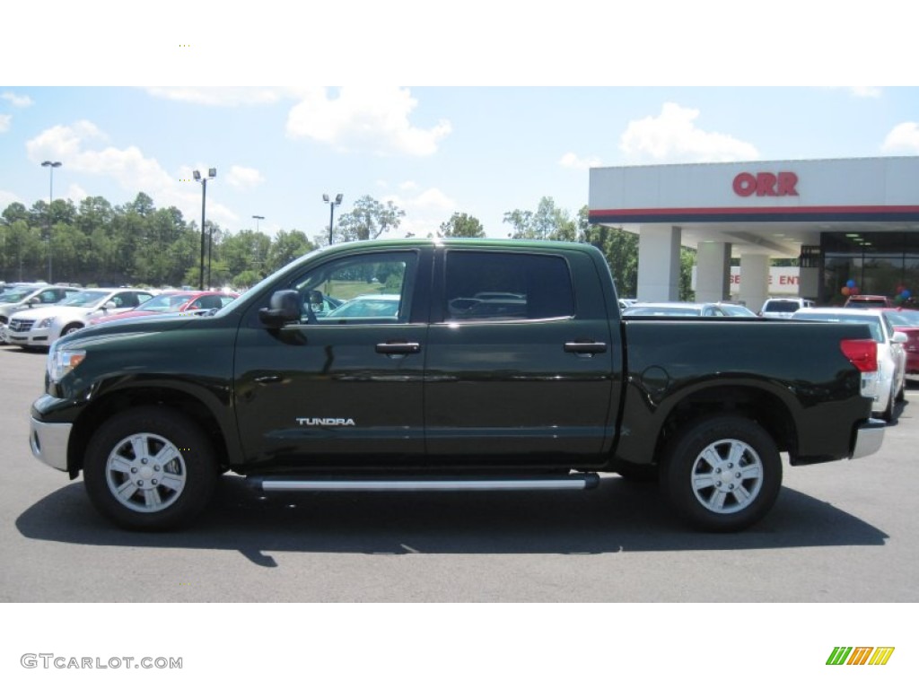 2010 Tundra CrewMax - Spruce Green Mica / Sand Beige photo #2
