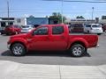 2011 Red Alert Nissan Frontier SV Crew Cab 4x4  photo #8