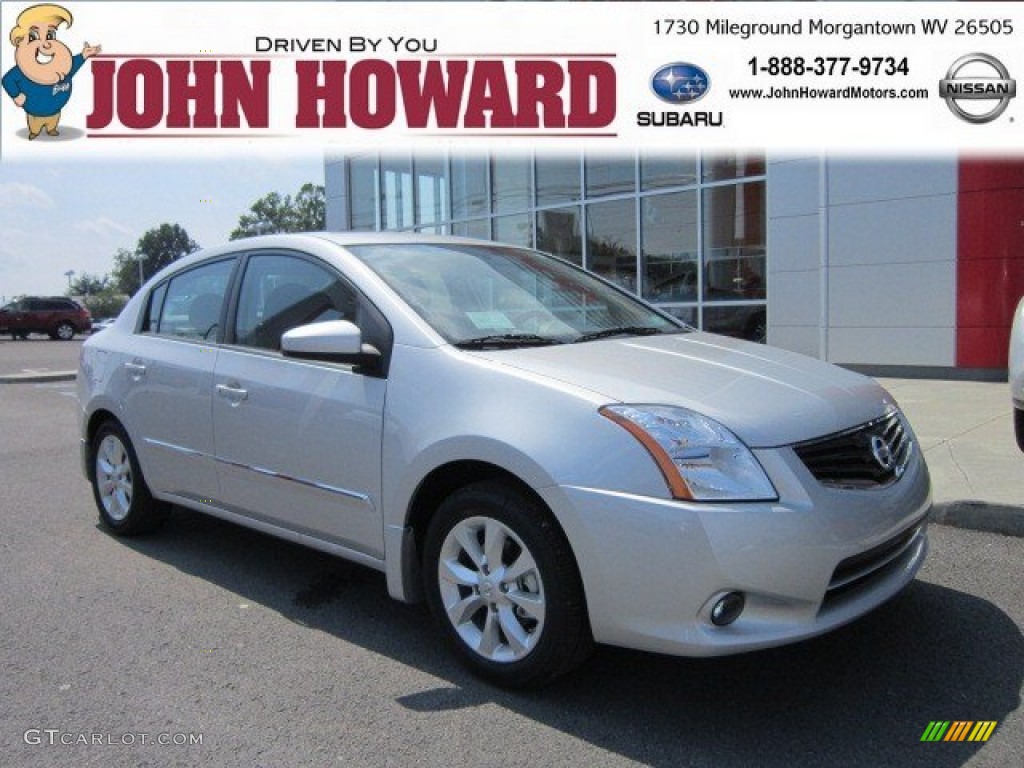 2012 Sentra 2.0 SL - Brilliant Silver Metallic / Charcoal photo #1
